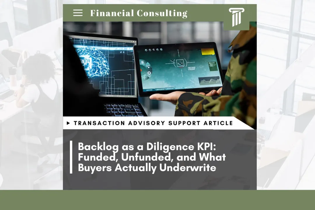 Backlog as a Diligence KPI: Funded, Unfunded, and What Buyers Actually Underwrite