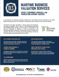Marine business valuation for maritime companies and vessel operators