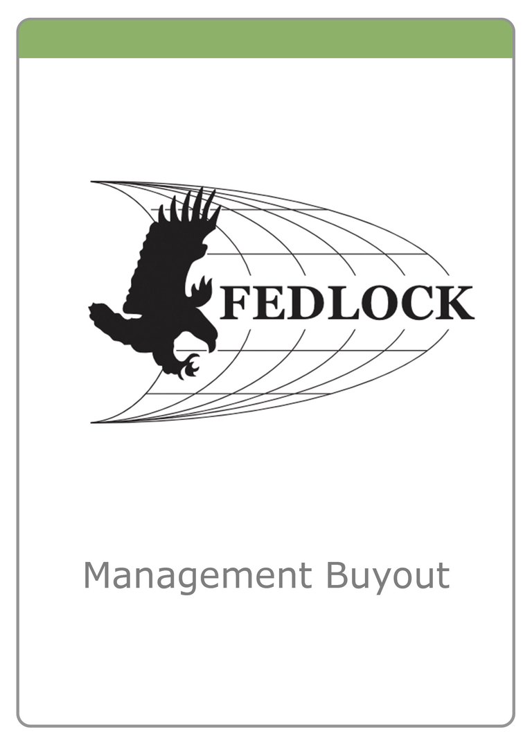 Federal Lock & Safe management buyout — Management Buyout