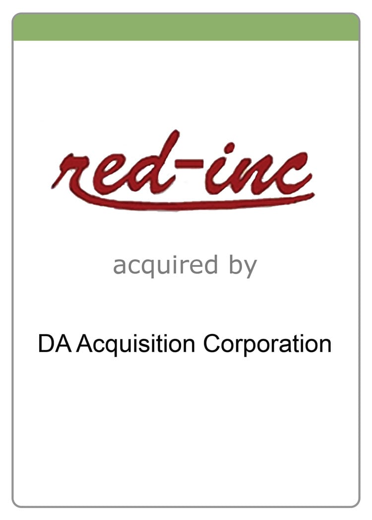 red-inc acquired by DA Acquisition Corporation