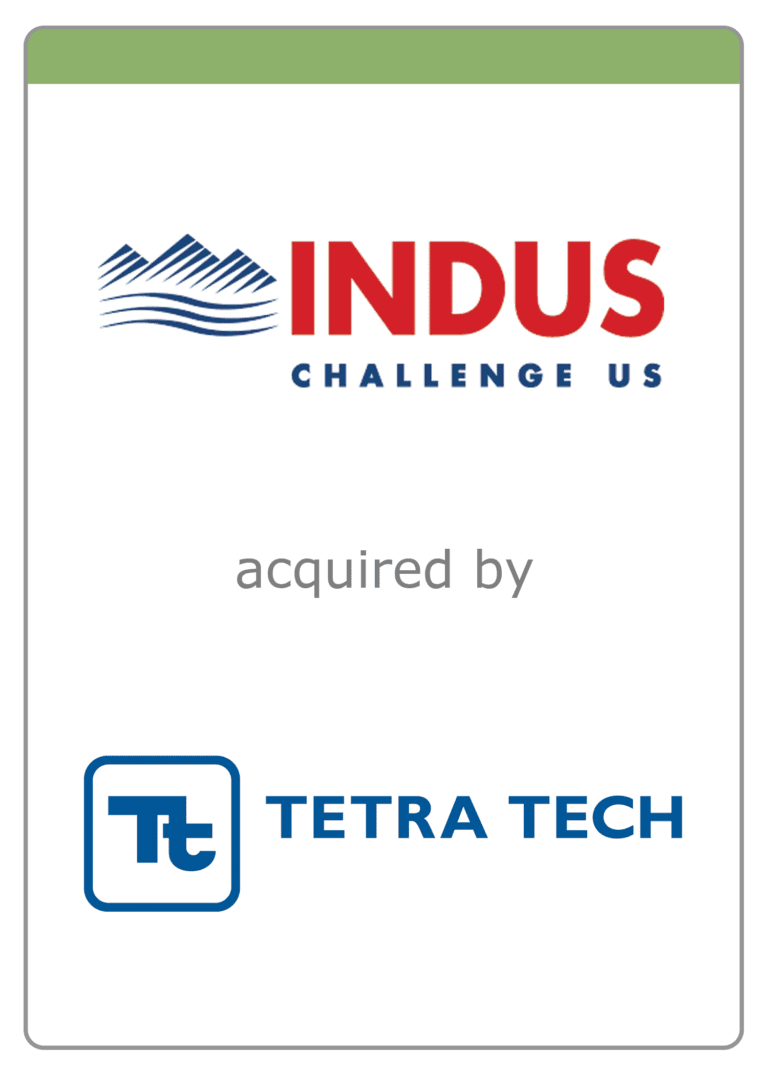 The McLean Group advises INDUS on acquisition by Tetra Tech