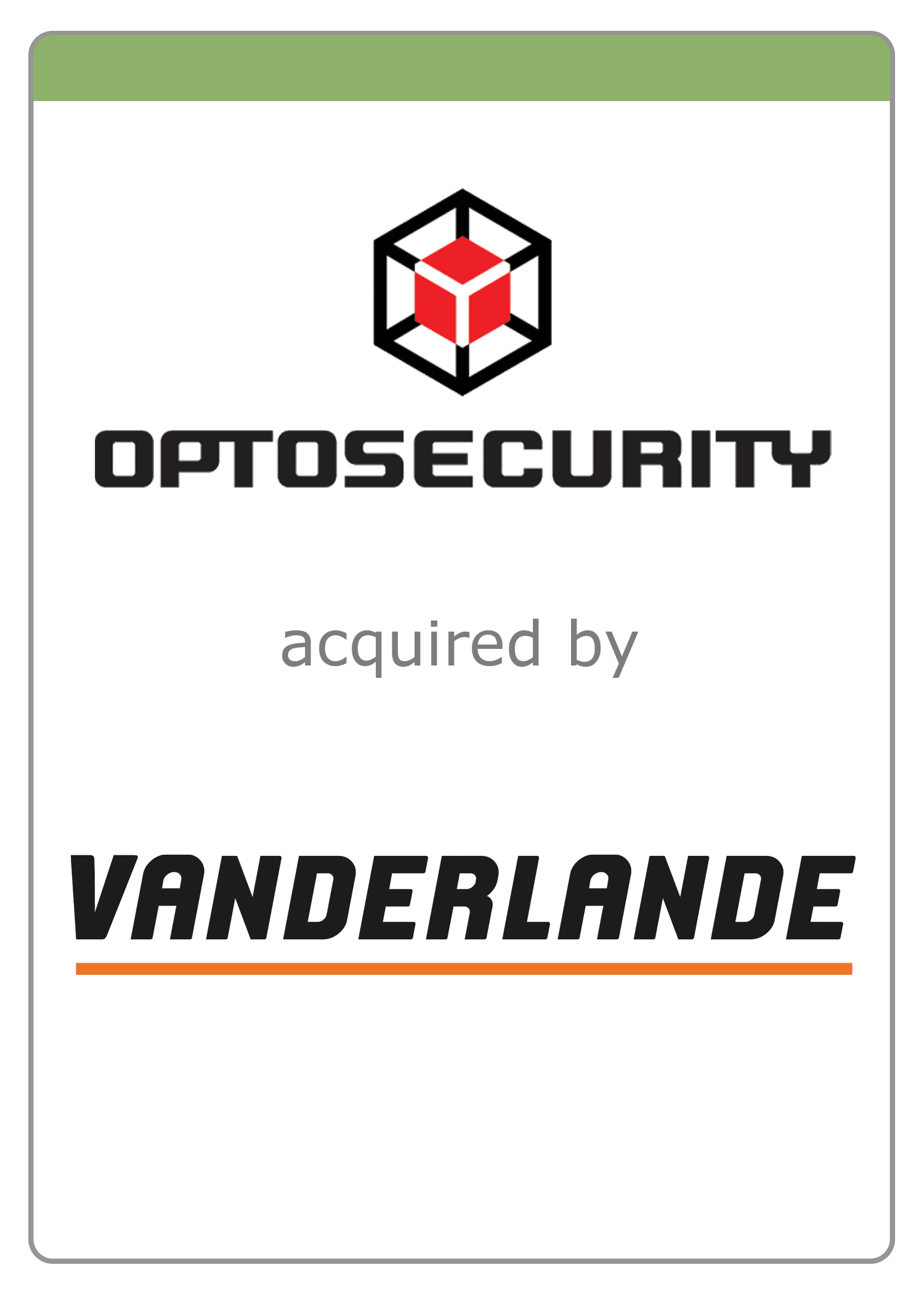 Optosecurity acquired by Vanderlande