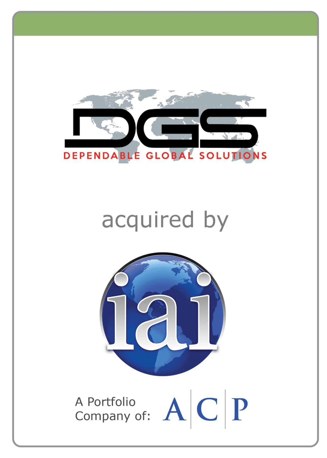 DGS (Dependable Global Solutions) acquired by Integrity Applications Incorporated (IAI) - The McLean Group
