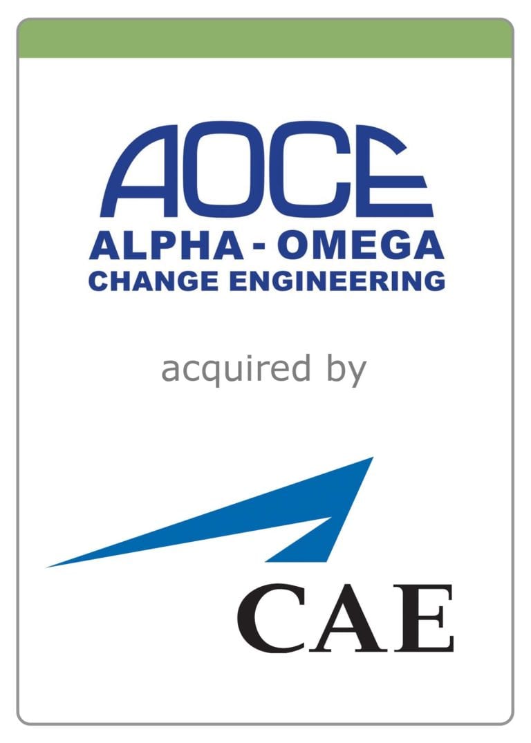 The McLean Group Advises AOCE on its Sale to CAE
