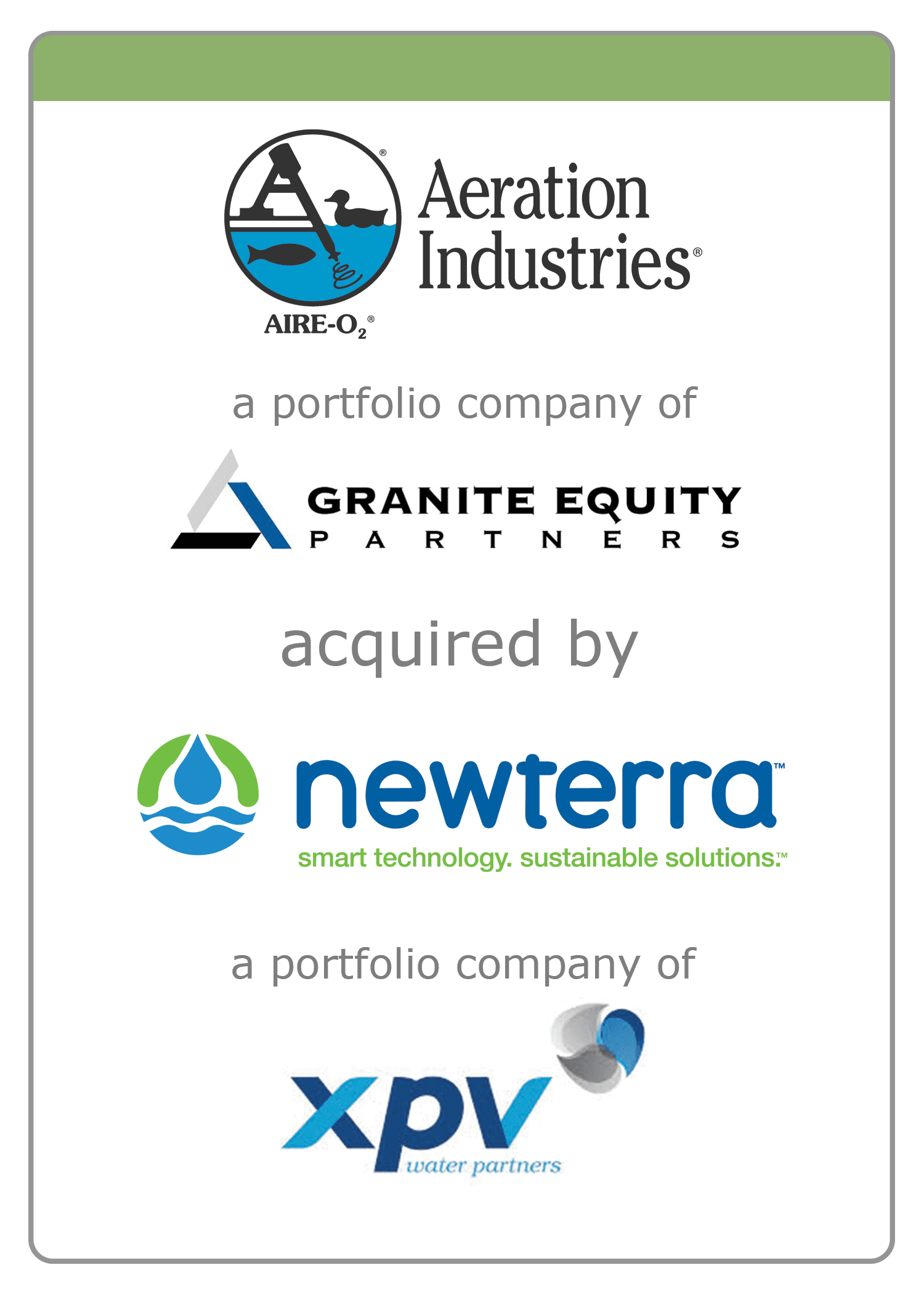 Aeration Industries acquired by o Newterra