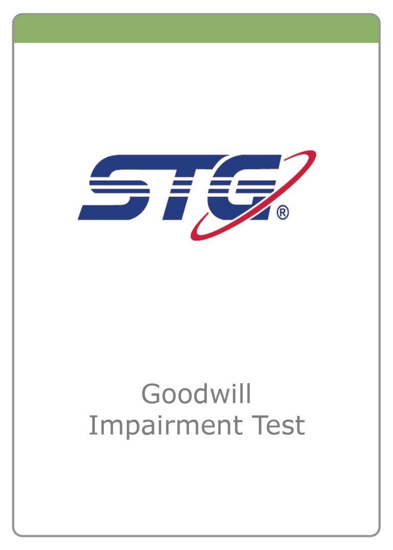STG – Goodwill Impairment Testing