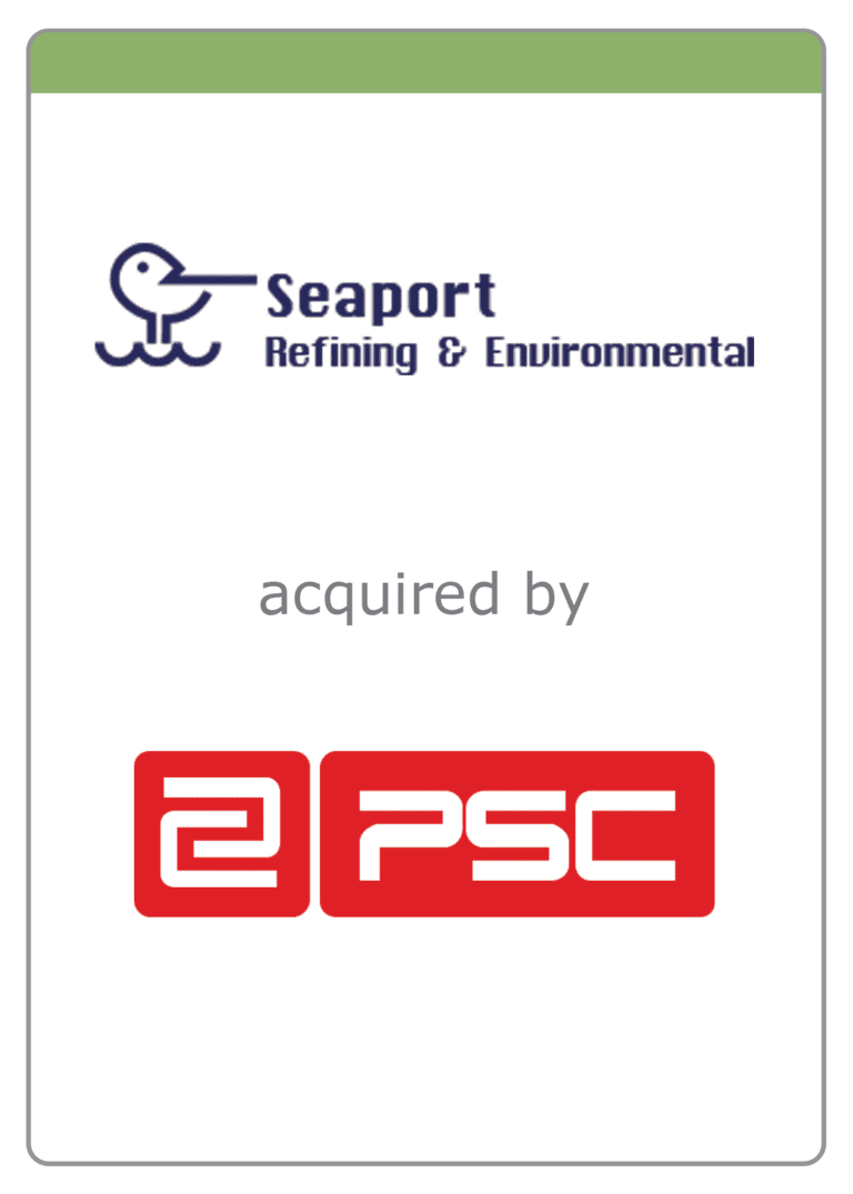 The McLean Group Advises Seaport Environmental on its Sale to PSC Industrial Outsourcing, LP