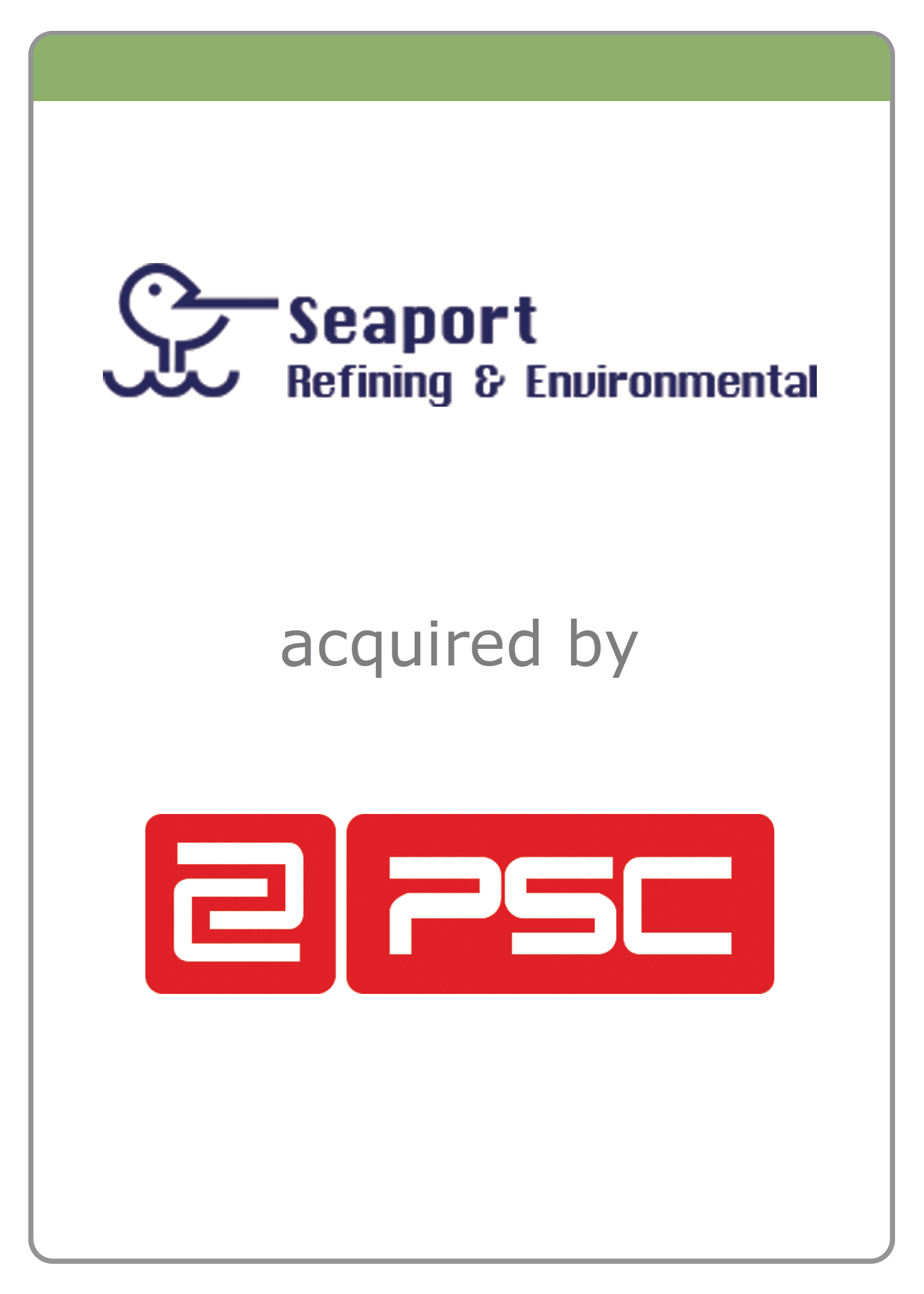 Seaport Environmental Sale to PSC Industrial Outsourcing, LP