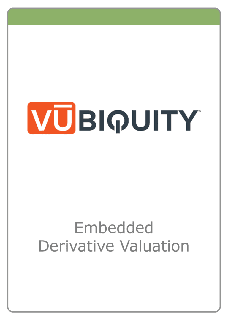 VUBiquity – Complex Securities Valuation