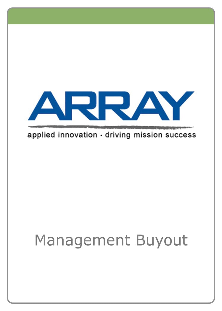 Array Management Buyout - The McLean Group