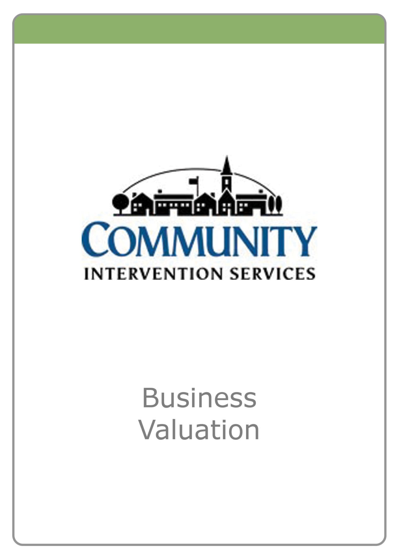 Community Intervention Services - Portfolio Valuation - The McLean Group