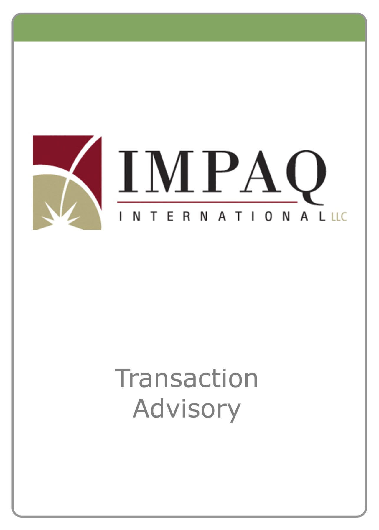IMPAQ - Transaction Advisory - The McLean Group