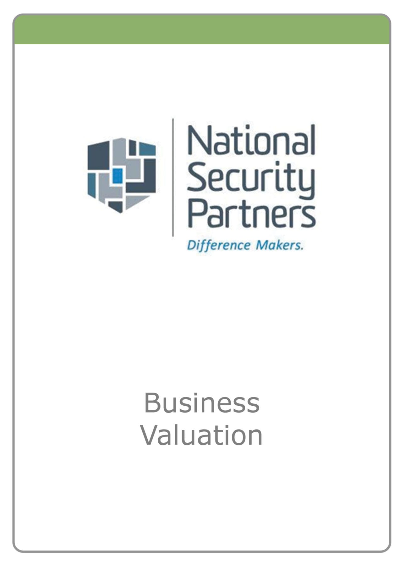 National Security Partners  - Portfolio Valuation - The McLean Group
