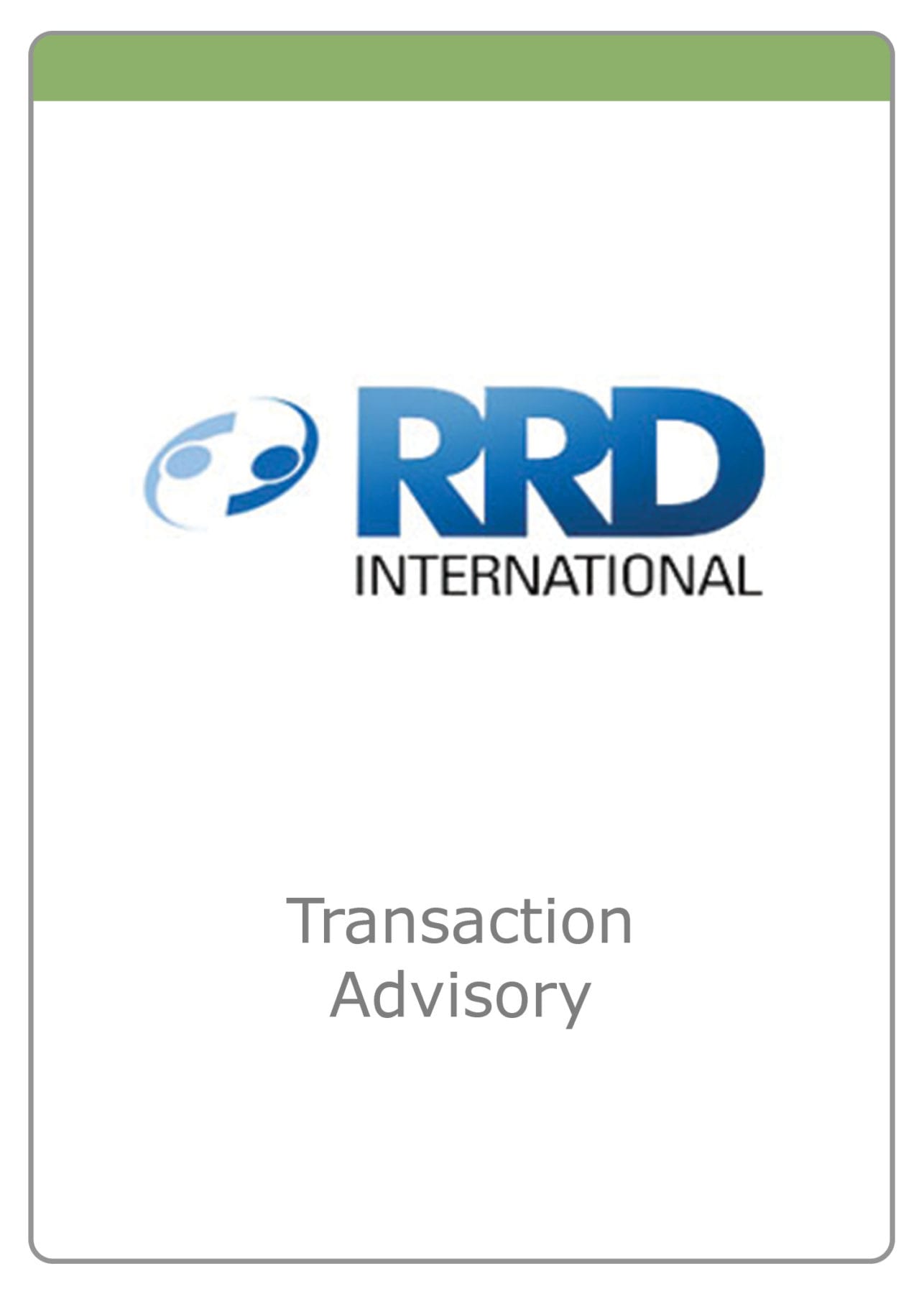 RRD International - Transaction Advisory - The McLean Group