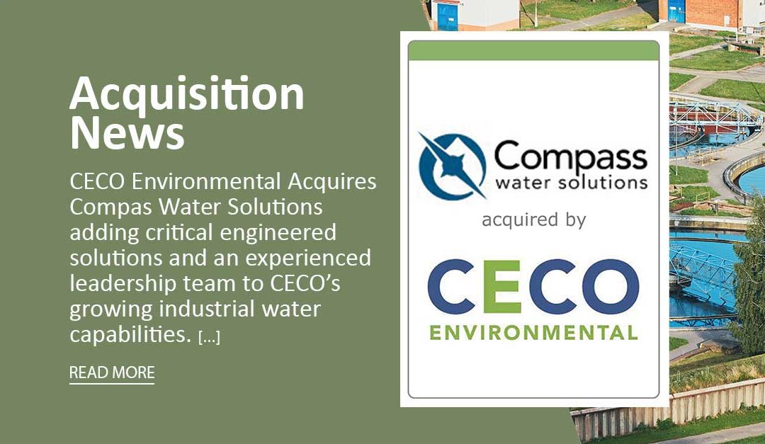 CECO Environmental Acquires Compass Water Solutions