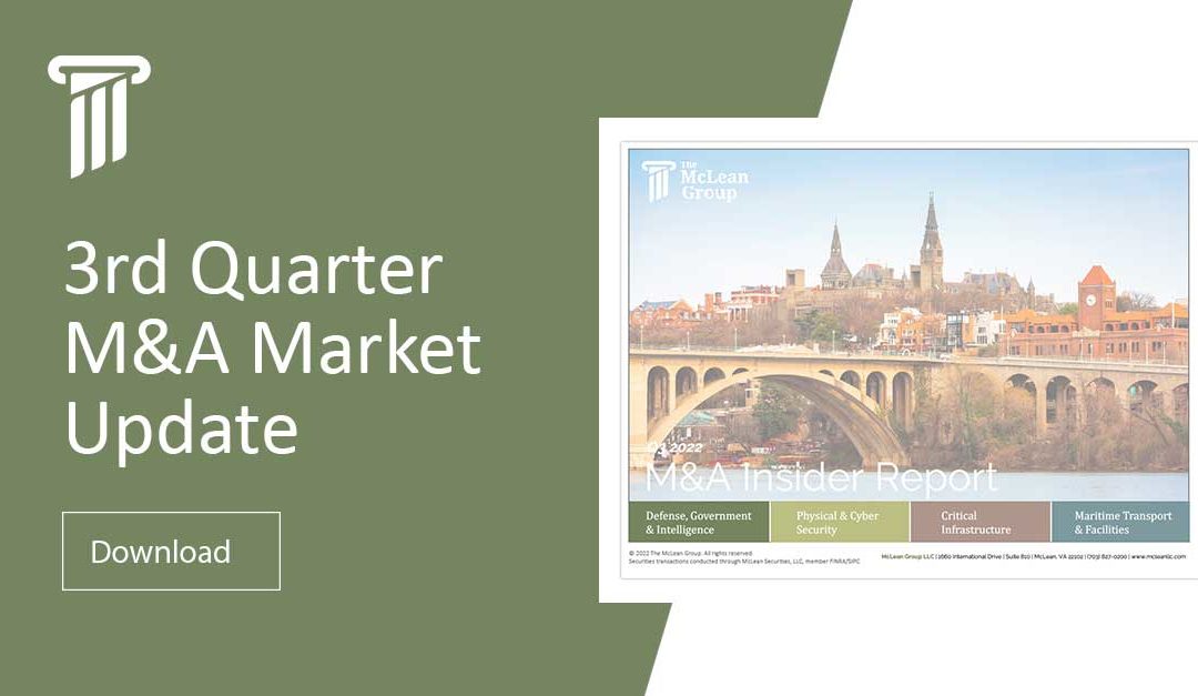 3rd Quarter 2022 M&A Market Update