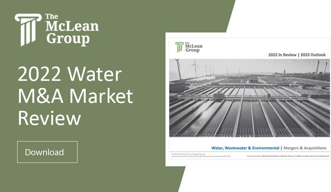 2022 Water, Wastewater and Environmental M&A Year in Review