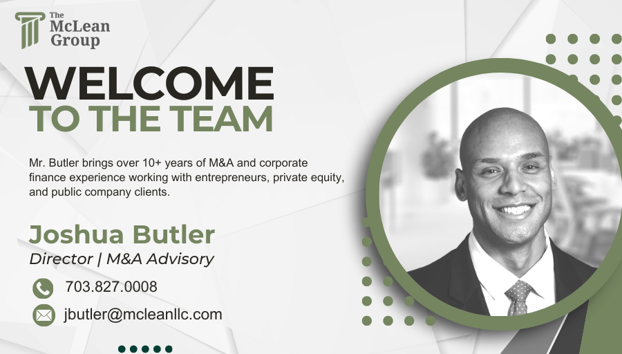 Joshua Butler Joins The McLean Group