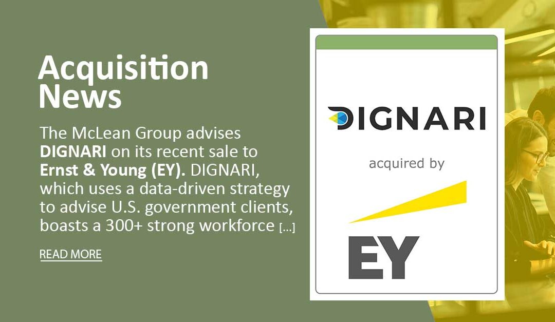 McLean Advised Dignari on Sale to Ernst & Young (EY)