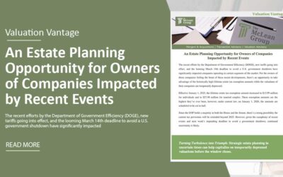 An Estate Planning Opportunity for Owners of Companies Impacted by Recent Events