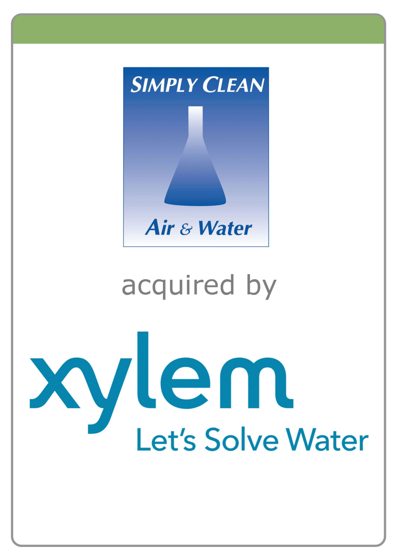 Simply Clean acquired by Xylem - Water M&A