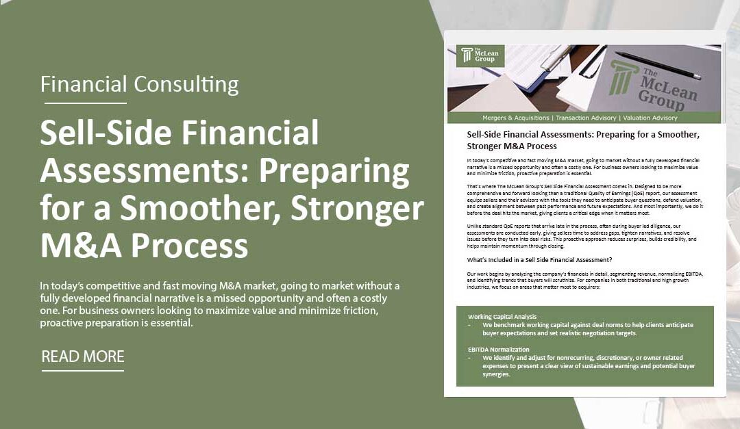 Sell-Side Financial Assessments: Preparing for a Smoother, Stronger M&A Process