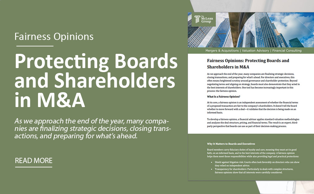 Fairness Opinions: Protecting Boards and Shareholders in M&A