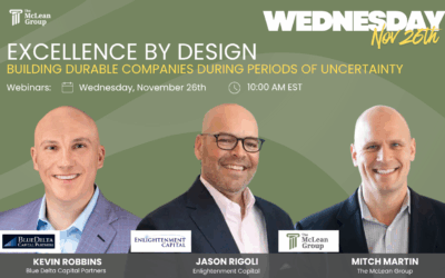 Webinar – Building Durable Companies During Periods of Uncertainty