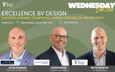 Webinar – Building Durable Companies During Periods of Uncertainty