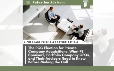 PCC Elections for Private Company Acquisitions: What PE Sponsors, Portfolio Company CFOs, and Their Advisors Need to Know Before Making the Call