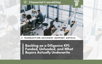 Backlog as a Diligence KPI: Funded, Unfunded, and What Buyers Actually Underwrite