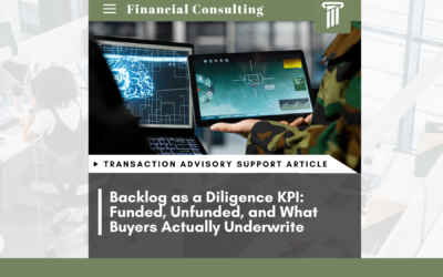 Backlog as a Diligence KPI: Funded, Unfunded, and What Buyers Actually Underwrite